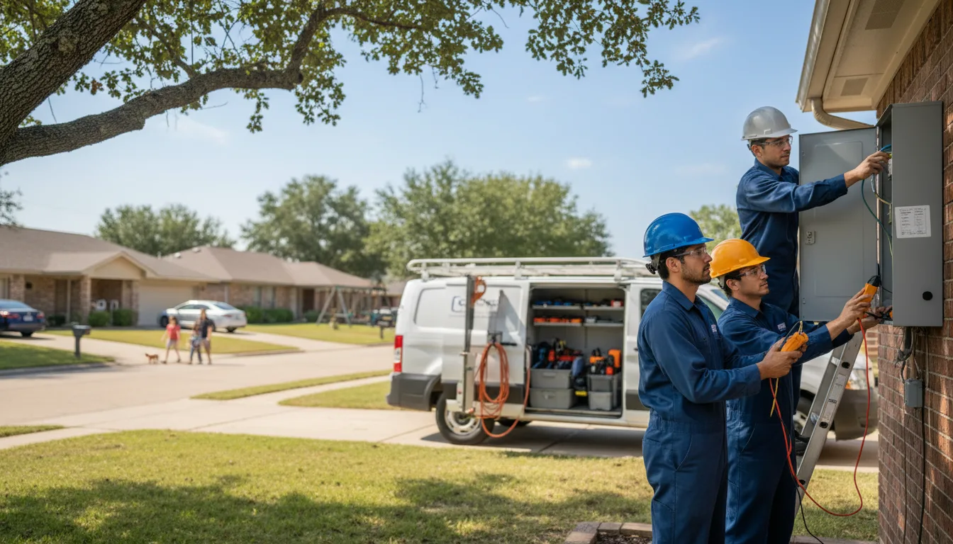 Certified electrician providing emergency electrical services in Griffithville, AR